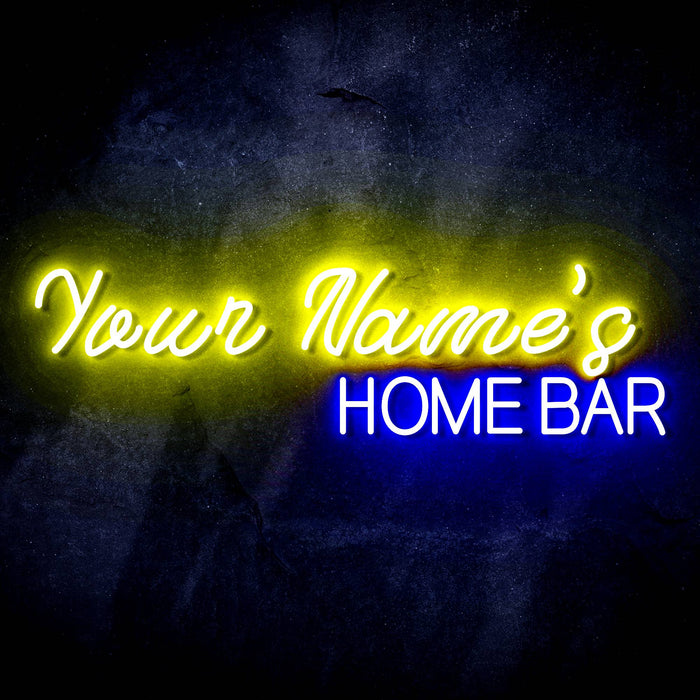 Personalized Ultra-Bright Home Bar Custom Text LED Sign with Remote (Neon-Style, LED Technology) - Way Up Gifts