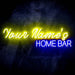 Personalized Ultra-Bright Home Bar Custom Text LED Sign with Remote (Neon-Style, LED Technology) - Way Up Gifts