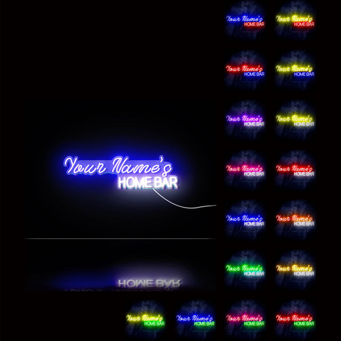 Personalized Ultra-Bright Home Bar Custom Text LED Sign with Remote (Neon-Style, LED Technology) - Way Up Gifts