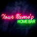 Personalized Ultra-Bright Home Bar Custom Text LED Sign with Remote (Neon-Style, LED Technology) - Way Up Gifts
