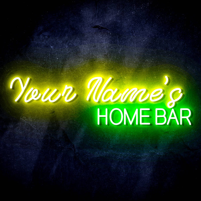 Personalized Ultra-Bright Home Bar Custom Text LED Sign with Remote (Neon-Style, LED Technology) - Way Up Gifts