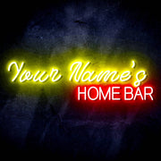 Personalized Ultra-Bright Home Bar Custom Text LED Sign with Remote (Neon-Style, LED Technology) - LED Gift Works
