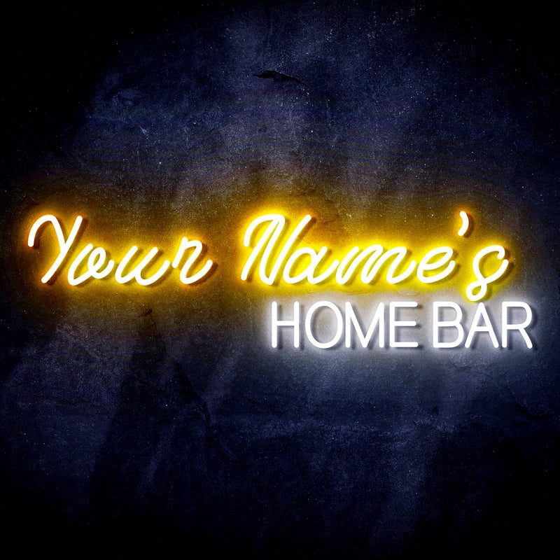 Personalized Ultra-Bright Home Bar Custom Text LED Sign with Remote (Neon-Style, LED Technology) - LED Gift Works