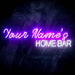 Personalized Ultra-Bright Home Bar Custom Text LED Sign with Remote (Neon-Style, LED Technology) - Way Up Gifts