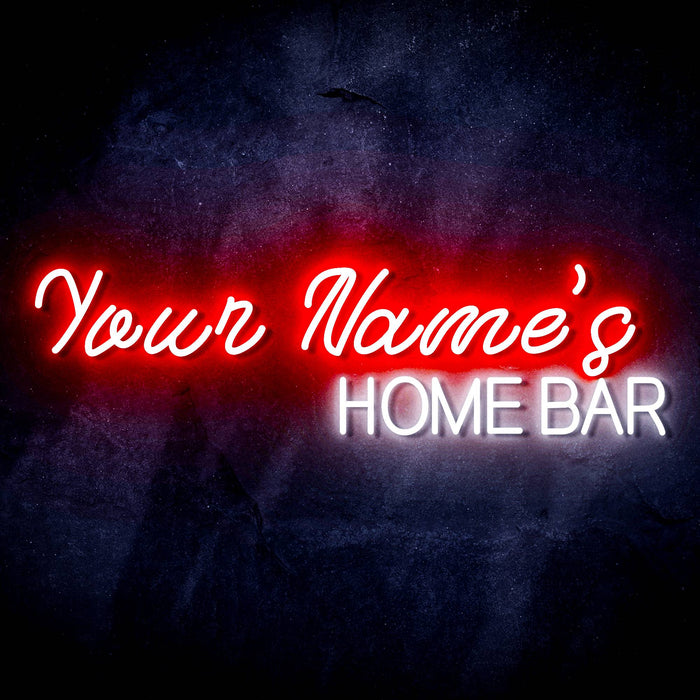 Personalized Ultra-Bright Home Bar Custom Text LED Sign with Remote (Neon-Style, LED Technology) - Way Up Gifts