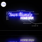 Personalized Ultra-Bright Home Bar Custom Text LED Sign with Remote (Neon-Style, LED Technology) - LED Gift Works