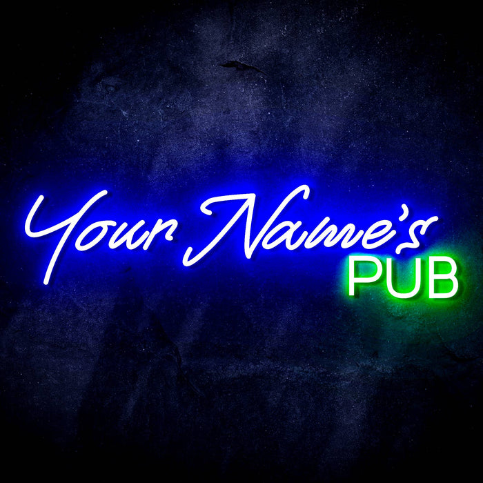 Personalized Ultra-Bright Bar Pub Custom Text LED Sign with Remote (Neon-Style, LED Technology) - Way Up Gifts