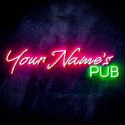 Personalized Ultra-Bright Bar Pub Custom Text LED Sign with Remote (Neon-Style, LED Technology) - LED Gift Works