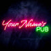 Personalized Ultra-Bright Bar Pub Custom Text LED Sign with Remote (Neon-Style, LED Technology) - Way Up Gifts