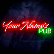 Personalized Ultra-Bright Bar Pub Custom Text LED Sign with Remote (Neon-Style, LED Technology) - LED Gift Works