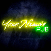 Personalized Ultra-Bright Bar Pub Custom Text LED Sign with Remote (Neon-Style, LED Technology) - LED Gift Works