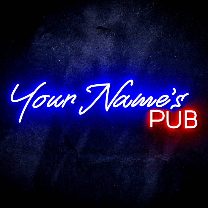 Personalized Ultra-Bright Bar Pub Custom Text LED Sign with Remote (Neon-Style, LED Technology) - Way Up Gifts