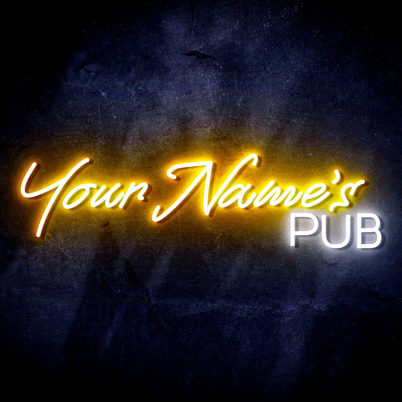 Personalized Ultra-Bright Bar Pub Custom Text LED Sign with Remote (Neon-Style, LED Technology) - LED Gift Works
