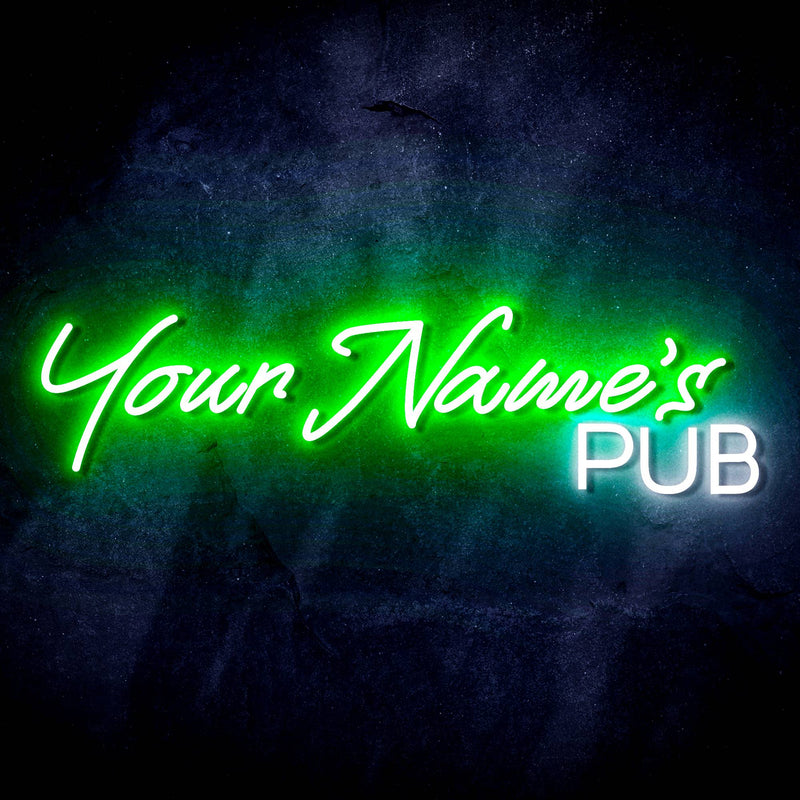 Personalized Ultra-Bright Bar Pub Custom Text LED Sign with Remote (Neon-Style, LED Technology) - LED Gift Works
