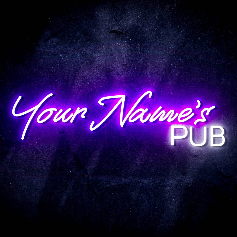 Personalized Ultra-Bright Bar Pub Custom Text LED Sign with Remote (Neon-Style, LED Technology) - LED Gift Works
