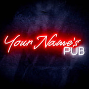 Personalized Ultra-Bright Bar Pub Custom Text LED Sign with Remote (Neon-Style, LED Technology) - LED Gift Works