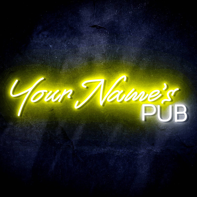 Personalized Ultra-Bright Bar Pub Custom Text LED Sign with Remote (Neon-Style, LED Technology) - LED Gift Works