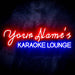 Personalized Ultra-Bright Karaoke Lounge Custom Text LED Sign with Remote (Neon-Style, LED Technology) - Way Up Gifts