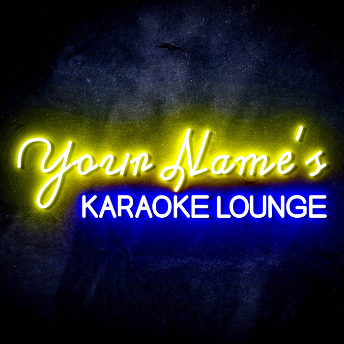 Personalized Ultra-Bright Karaoke Lounge Custom Text LED Sign with Remote (Neon-Style, LED Technology) - Way Up Gifts