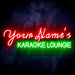 Personalized Ultra-Bright Karaoke Lounge Custom Text LED Sign with Remote (Neon-Style, LED Technology) - Way Up Gifts