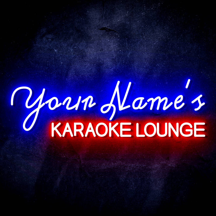 Personalized Ultra-Bright Karaoke Lounge Custom Text LED Sign with Remote (Neon-Style, LED Technology) - Way Up Gifts
