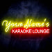 Personalized Ultra-Bright Karaoke Lounge Custom Text LED Sign with Remote (Neon-Style, LED Technology) - Way Up Gifts
