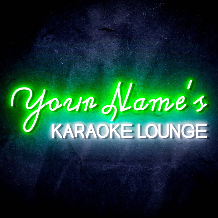 Personalized Ultra-Bright Karaoke Lounge Custom Text LED Sign with Remote (Neon-Style, LED Technology) - Way Up Gifts