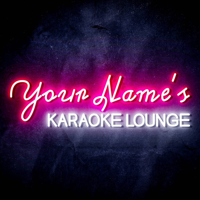 Personalized Ultra-Bright Karaoke Lounge Custom Text LED Sign with Remote (Neon-Style, LED Technology) - Way Up Gifts