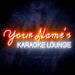 Personalized Ultra-Bright Karaoke Lounge Custom Text LED Sign with Remote (Neon-Style, LED Technology) - Way Up Gifts