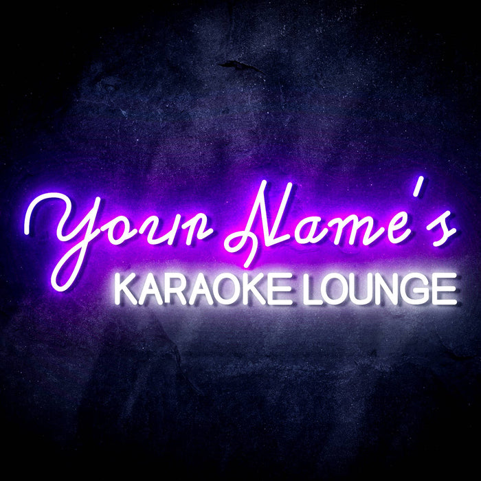 Personalized Ultra-Bright Karaoke Lounge Custom Text LED Sign with Remote (Neon-Style, LED Technology) - Way Up Gifts