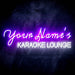Personalized Ultra-Bright Karaoke Lounge Custom Text LED Sign with Remote (Neon-Style, LED Technology) - Way Up Gifts