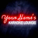 Personalized Ultra-Bright Karaoke Lounge Custom Text LED Sign with Remote (Neon-Style, LED Technology) - Way Up Gifts