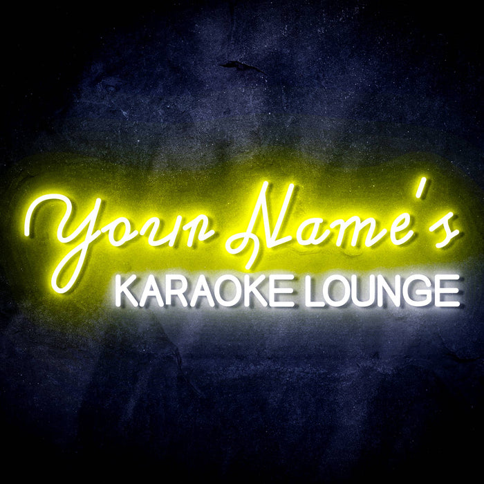 Personalized Ultra-Bright Karaoke Lounge Custom Text LED Sign with Remote (Neon-Style, LED Technology) - Way Up Gifts
