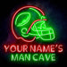 Custom Ultra-Bright Helmet Football Man Cave LED Sign with Remote (Neon-Style, LED Technology) - Way Up Gifts
