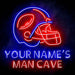 Custom Ultra-Bright Helmet Football Man Cave LED Sign with Remote (Neon-Style, LED Technology) - Way Up Gifts