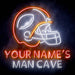 Custom Ultra-Bright Helmet Football Man Cave LED Sign with Remote (Neon-Style, LED Technology) - Way Up Gifts