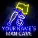 Custom Ultra-Bright Soccer Man Cave LED Sign with Remote (Neon-Style, LED Technology) - Way Up Gifts