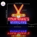 Custom Ultra-Bright Ice Hockey Man Cave LED Sign with Remote (Neon-Style, LED Technology) - Way Up Gifts