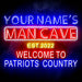 Custom Ultra-Bright Welcome Patriots Country Man Cave LED Sign with Remote (Neon-Style, LED Technology) - Way Up Gifts