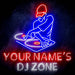 Custom Ultra-Bright DJ Zone Music Studio LED Sign with Remote (Neon-Style, LED Technology) - Way Up Gifts