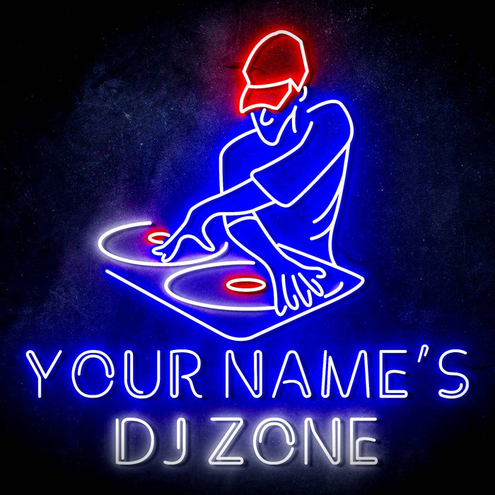 Custom Ultra-Bright DJ Zone Music Studio LED Sign with Remote (Neon-Style, LED Technology) - Way Up Gifts