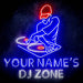 Custom Ultra-Bright DJ Zone Music Studio LED Sign with Remote (Neon-Style, LED Technology) - Way Up Gifts