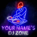 Custom Ultra-Bright DJ Zone Music Studio LED Sign with Remote (Neon-Style, LED Technology) - Way Up Gifts