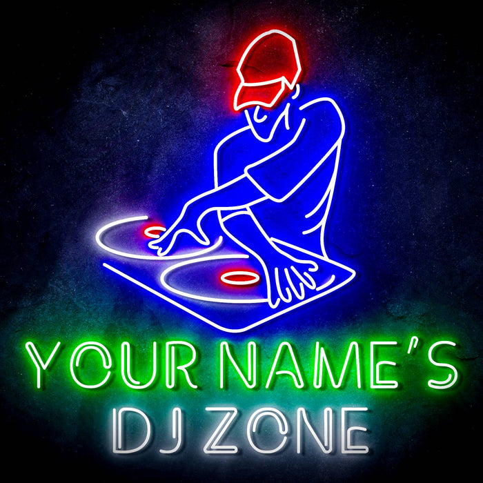 Custom Ultra-Bright DJ Zone Music Studio LED Sign with Remote (Neon-Style, LED Technology) - Way Up Gifts
