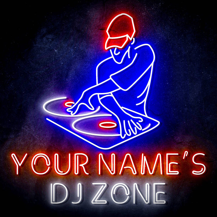 Custom Ultra-Bright DJ Zone Music Studio LED Sign with Remote (Neon-Style, LED Technology) - Way Up Gifts