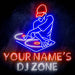 Custom Ultra-Bright DJ Zone Music Studio LED Sign with Remote (Neon-Style, LED Technology) - Way Up Gifts