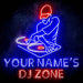 Custom Ultra-Bright DJ Zone Music Studio LED Sign with Remote (Neon-Style, LED Technology) - Way Up Gifts