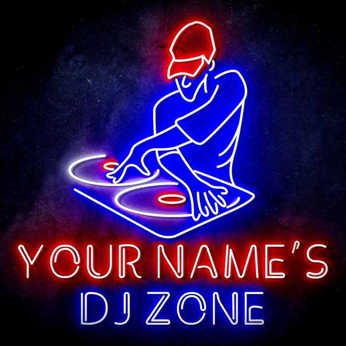 Custom Ultra-Bright DJ Zone Music Studio LED Sign with Remote (Neon-Style, LED Technology) - Way Up Gifts
