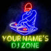 Custom Ultra-Bright DJ Zone Music Studio LED Sign with Remote (Neon-Style, LED Technology) - Way Up Gifts