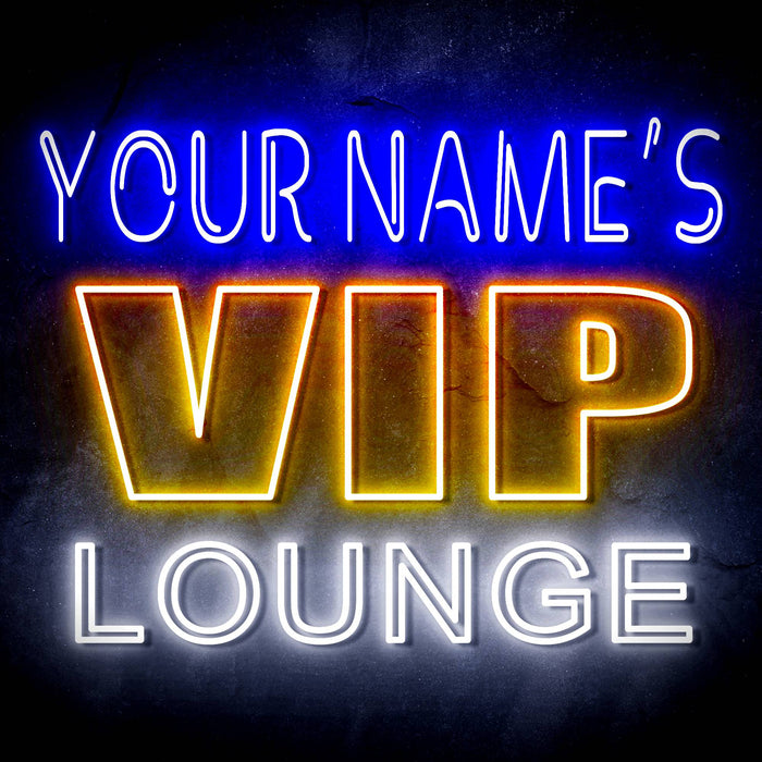 Personalized Ultra-Bright VIP Lounge LED Sign with Remote (Neon-Style, LED Technology) - Way Up Gifts